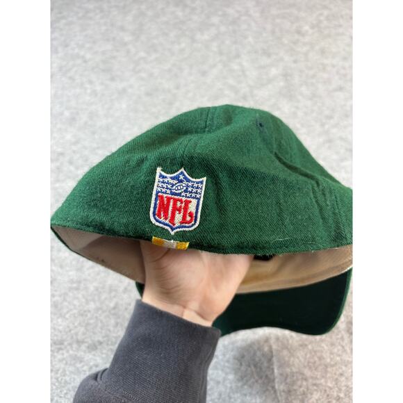 VINTAGE Nike Green Bay Packers NFL Hat Cap Mens Fitted Size 7 1/8 Green Sports - Picture 4 of 6